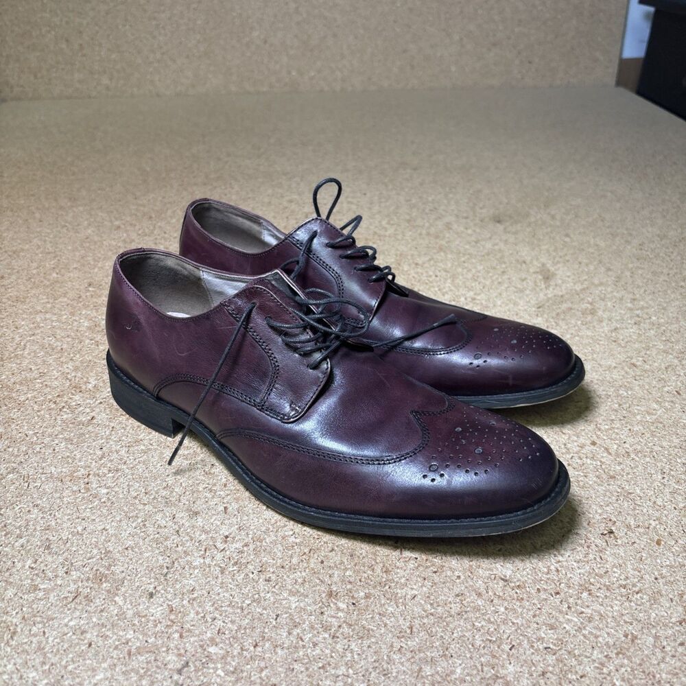 Banana Republic Shoes Liam Wingtip Oxfords Burgundy SIZE 9M